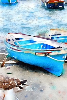Blue boat, Capri